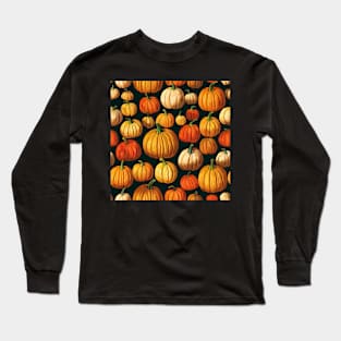 Autumn Harvest Thanksgiving Pumpkins Long Sleeve T-Shirt